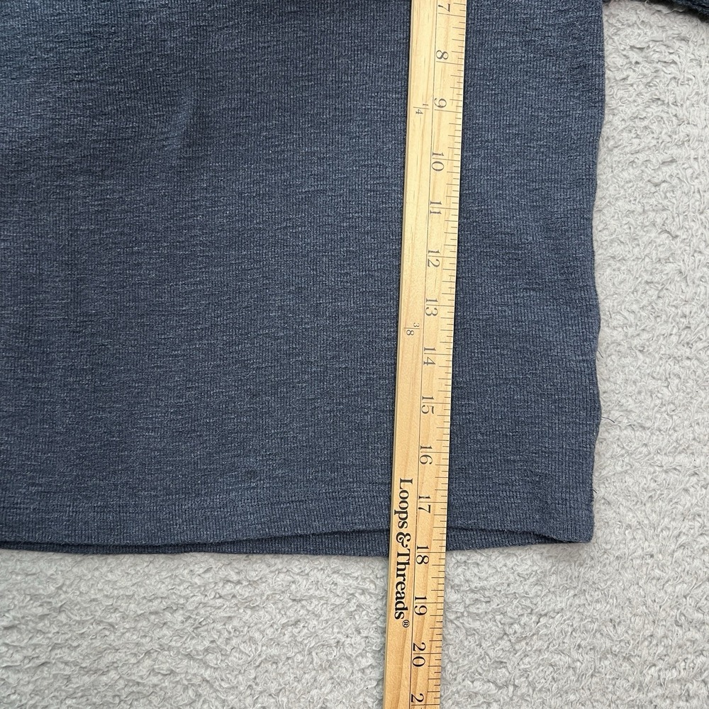 Polo Ralph Lauren 1/4 Button Sweater Boys 7 Blue Gray Hoodie Pony Preppy - Picture 4 of 9